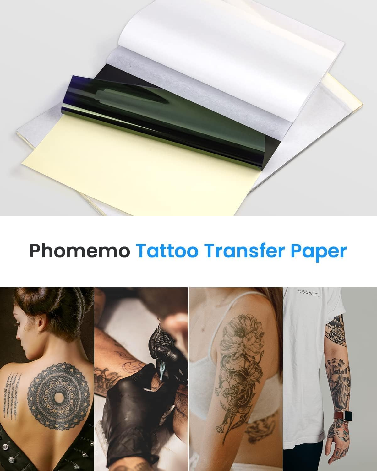 Phomemo M08F Carta a Trasferimento Termico per Tatuaggi - immagine 3