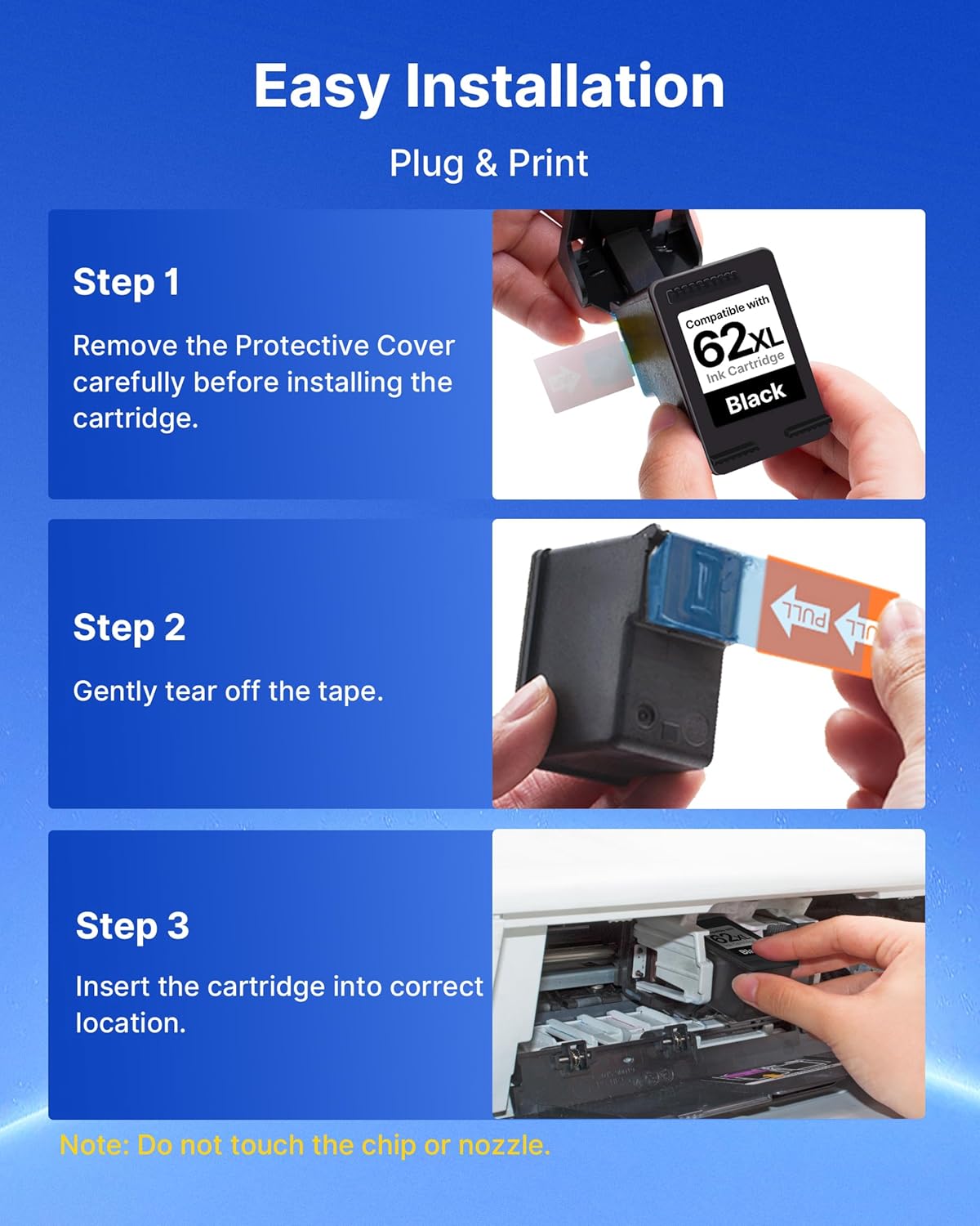 Cartucce d'inchiostro 62 XL Nero e Colore (2-Pack) - immagine 4