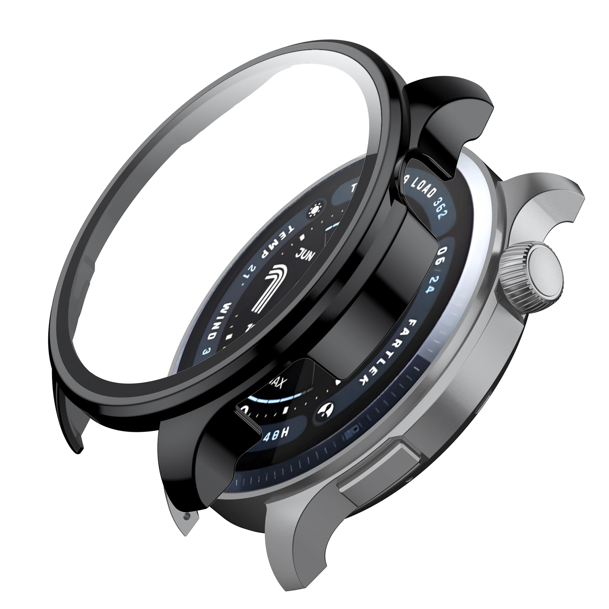 Custodia Protettiva Rigida per Amazfit Balance 2, Nero