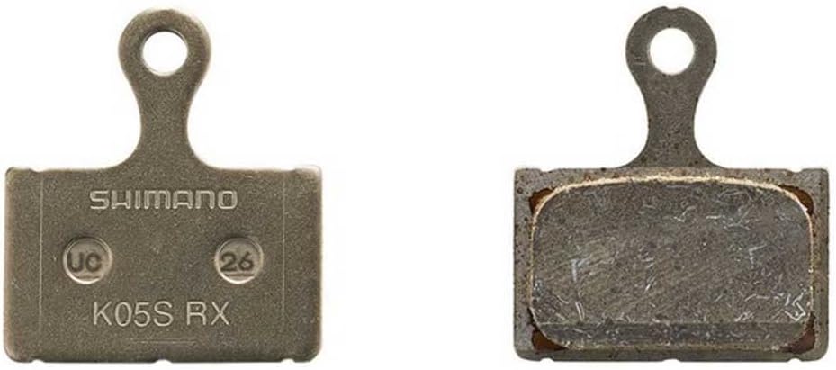 SHIMANO K05S-RX disc pads and spring, steel back, resin,Black - immagine 1