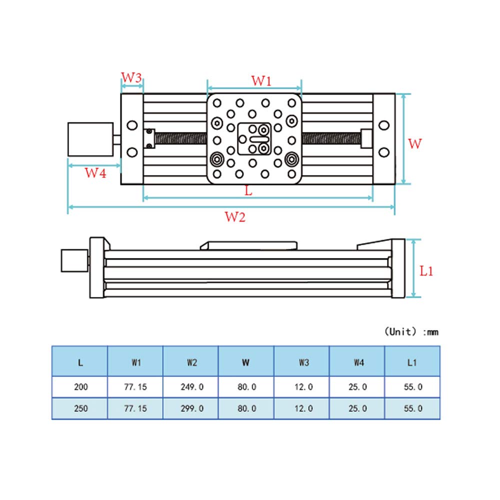 Befenybay 200mm 4080U Asse Z Vite Scorrevol - immagine 2