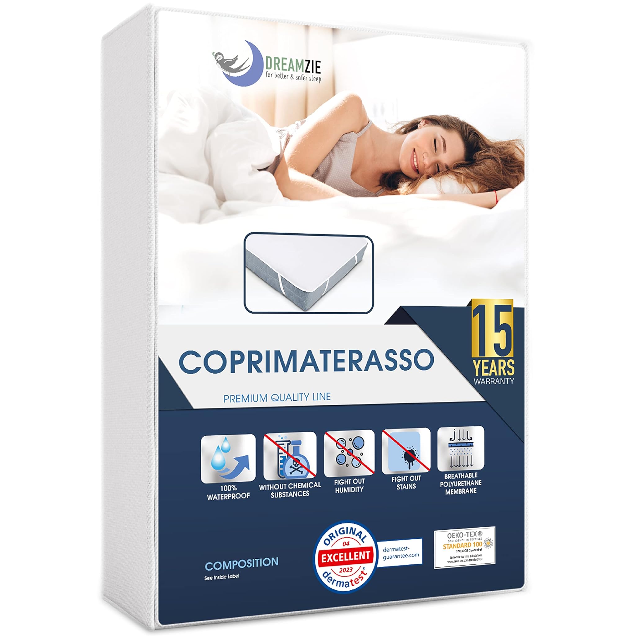 Dreamzie Coprimaterasso Matrimoniale 180x200cm