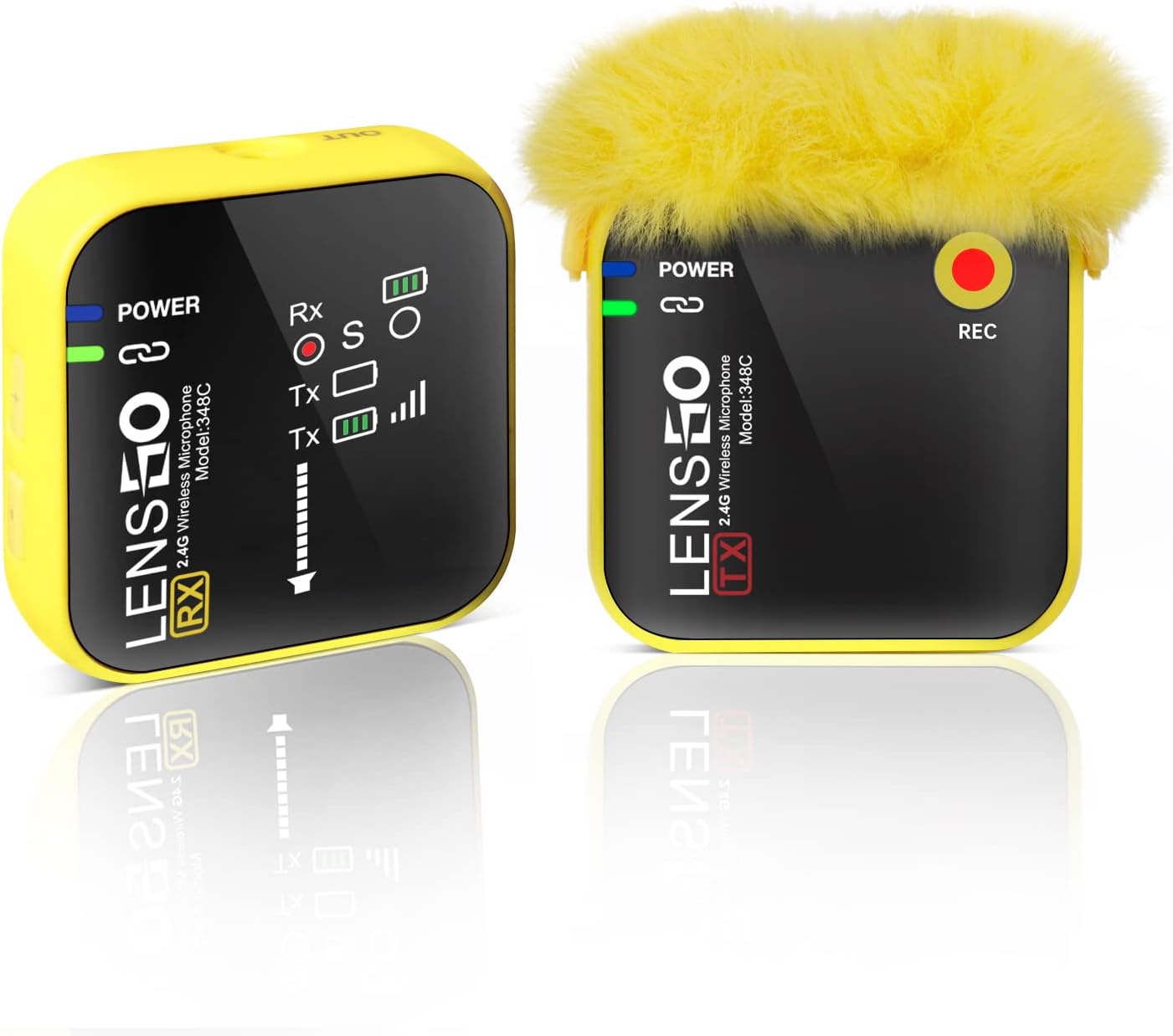 Lensgo 348C - Microfono Lavalier Wireless 2.4G - immagine 1