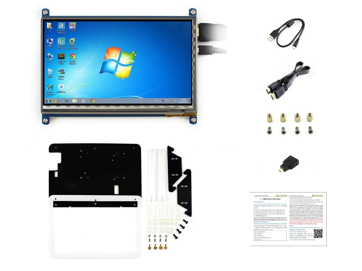 Ibest Display Touchscreen IPS 7" per Raspberry Pi