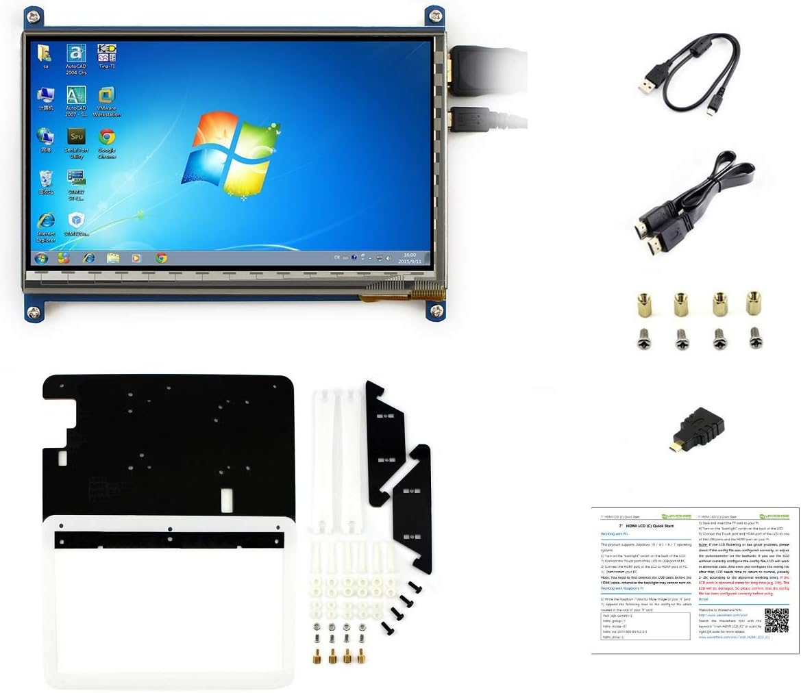 Ibest Display Touchscreen IPS 7" per Raspberry Pi - immagine 1