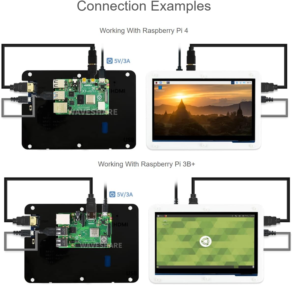 Ibest Display Touchscreen IPS 7" per Raspberry Pi - immagine 3