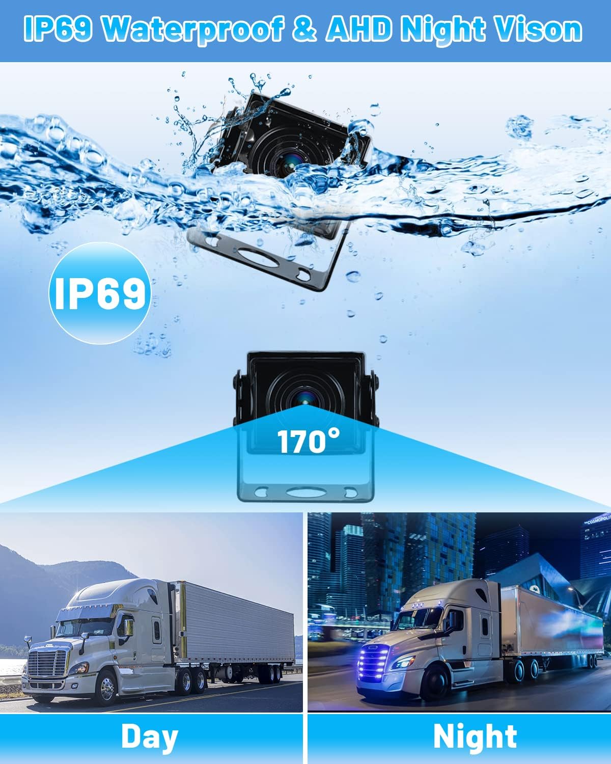 Hikity Telecamera di Retromarcia con Monitor LCD 7" - immagine 3