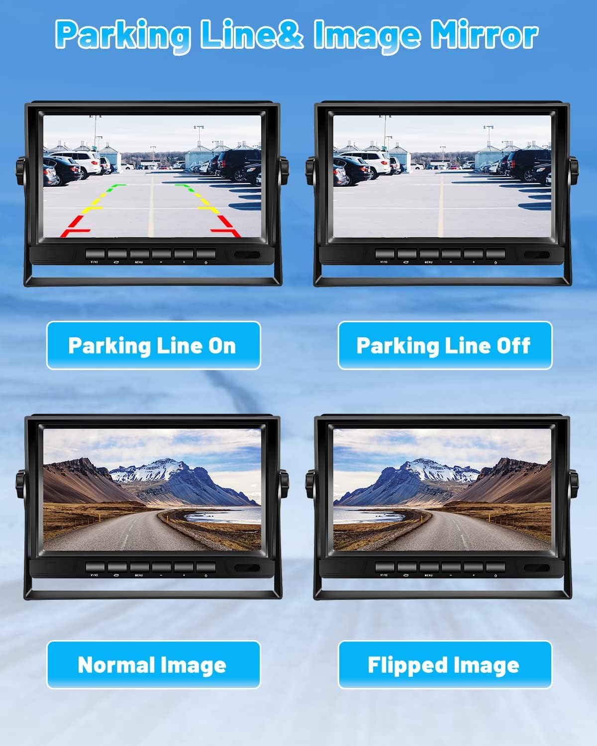 Hikity Telecamera di Retromarcia con Monitor LCD 7" - immagine 5