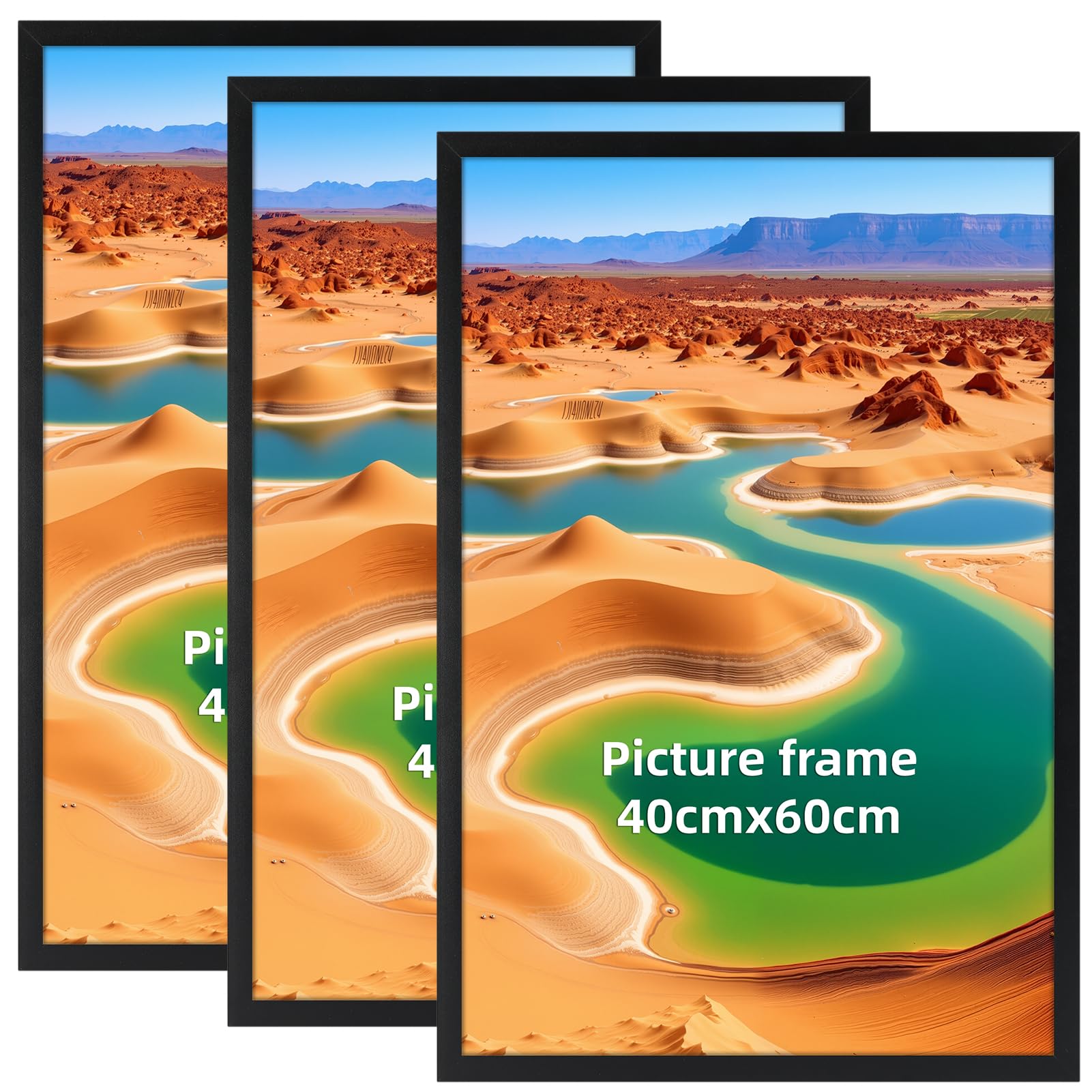 Vasemouh Cornice 40x60 Portafoto da Parete Nera