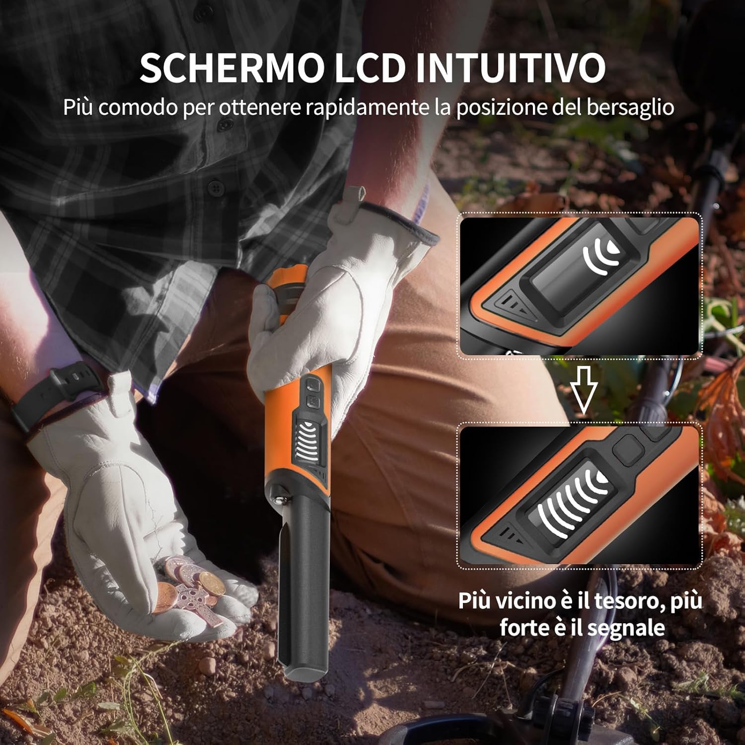 Dr.ötek Pinpointer Metal Detector Impermeabile IP68 - immagine 3