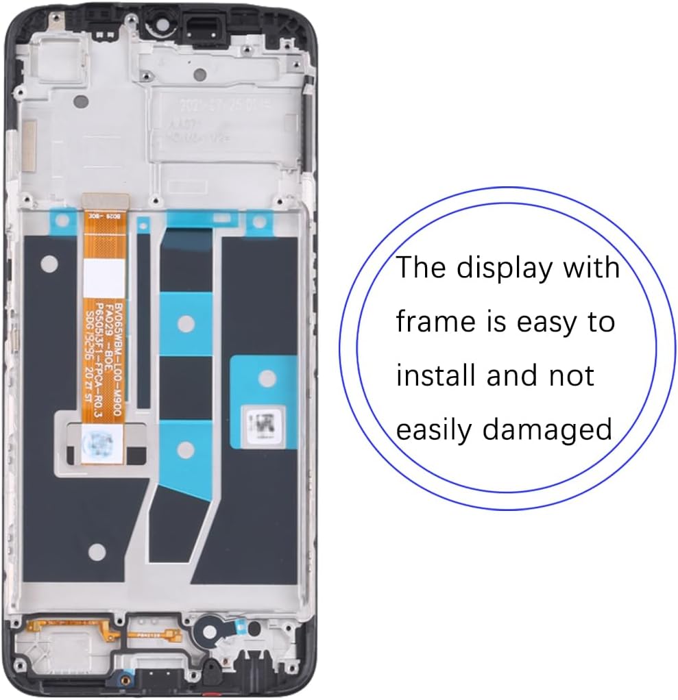 HLYGZX Display Ricambio LCD per Oppo A16/A16s, Nero - immagine 4