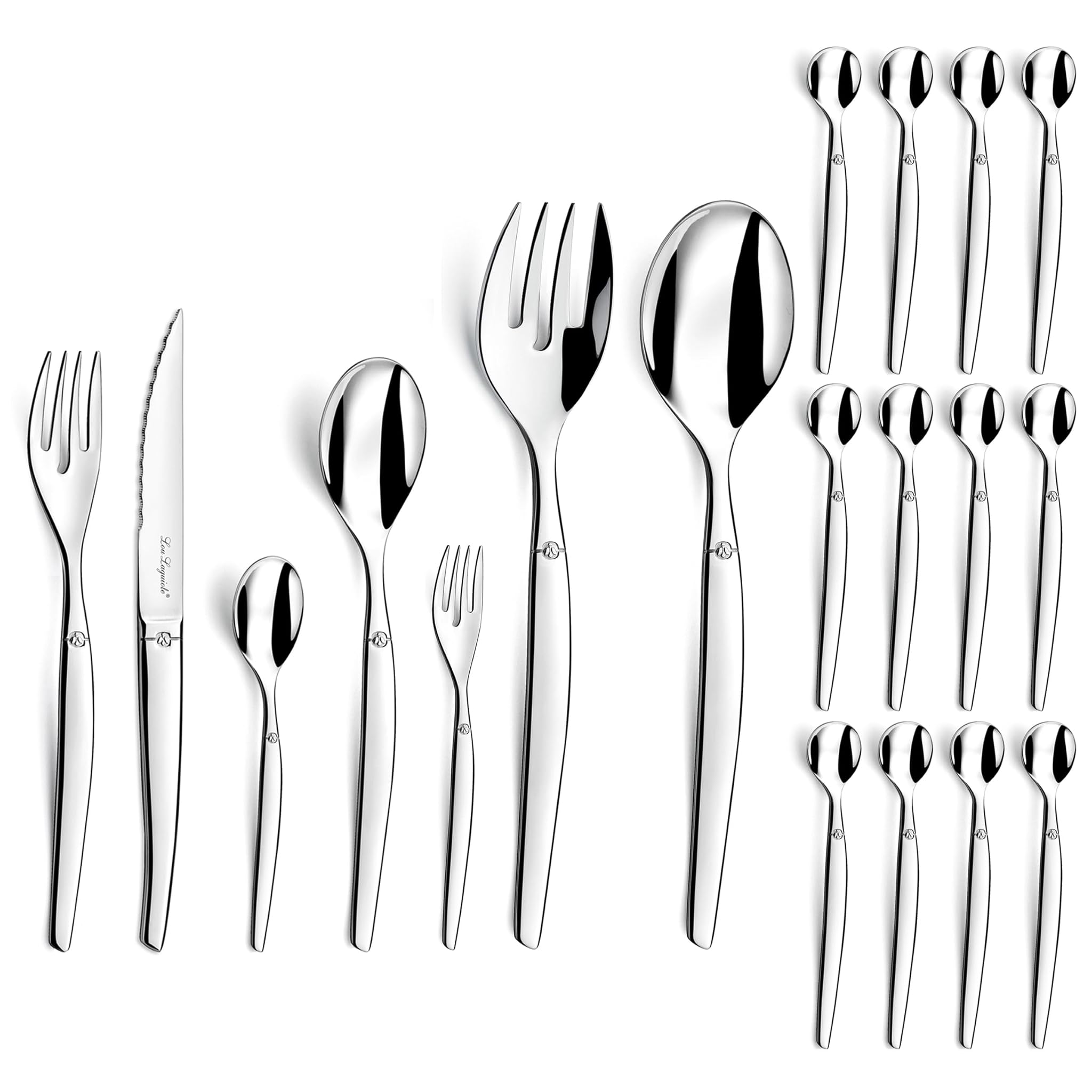 Lou Laguiole Jet - Servizio di posate 74 pezzi