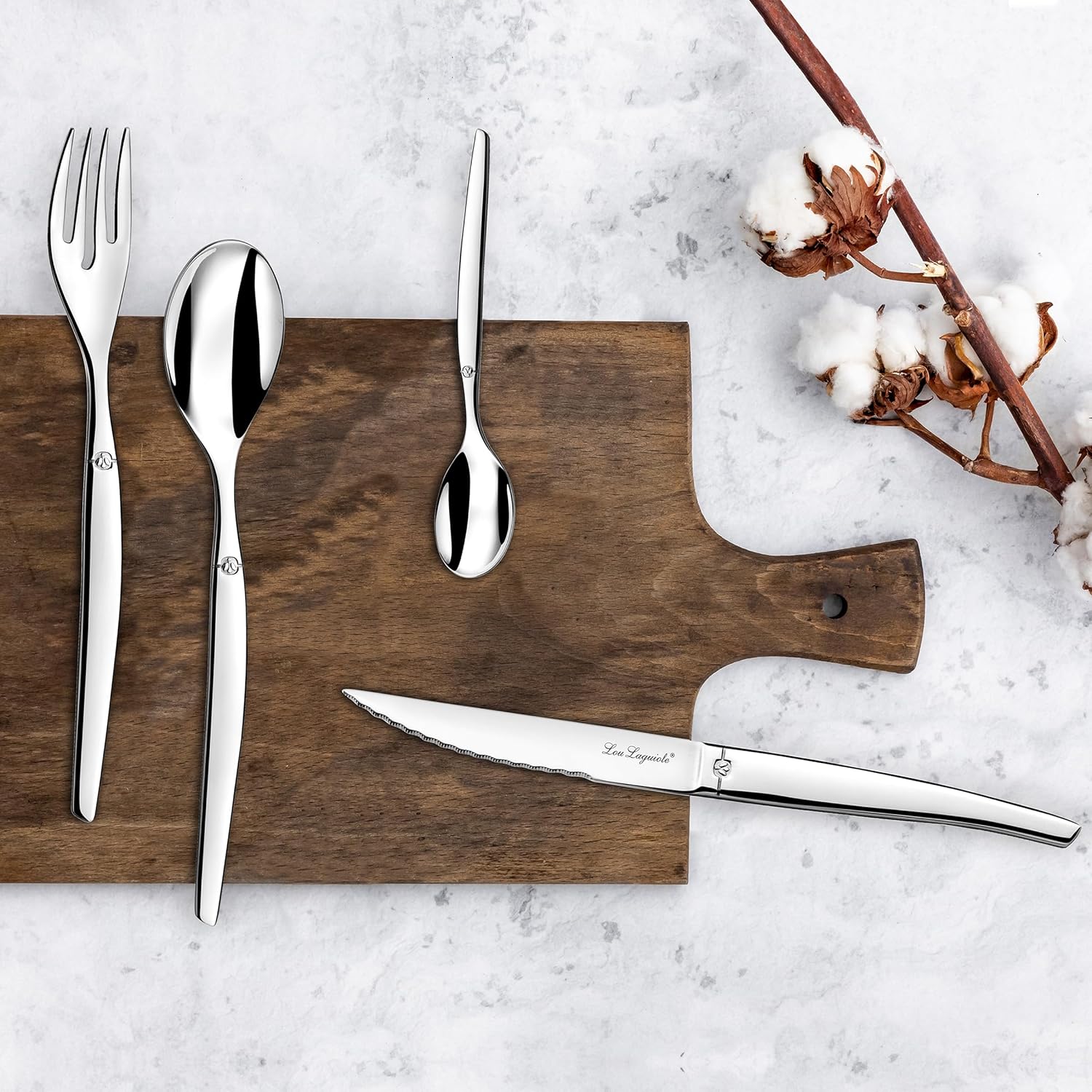 Lou Laguiole Jet - Servizio di posate 74 pezzi - immagine 5