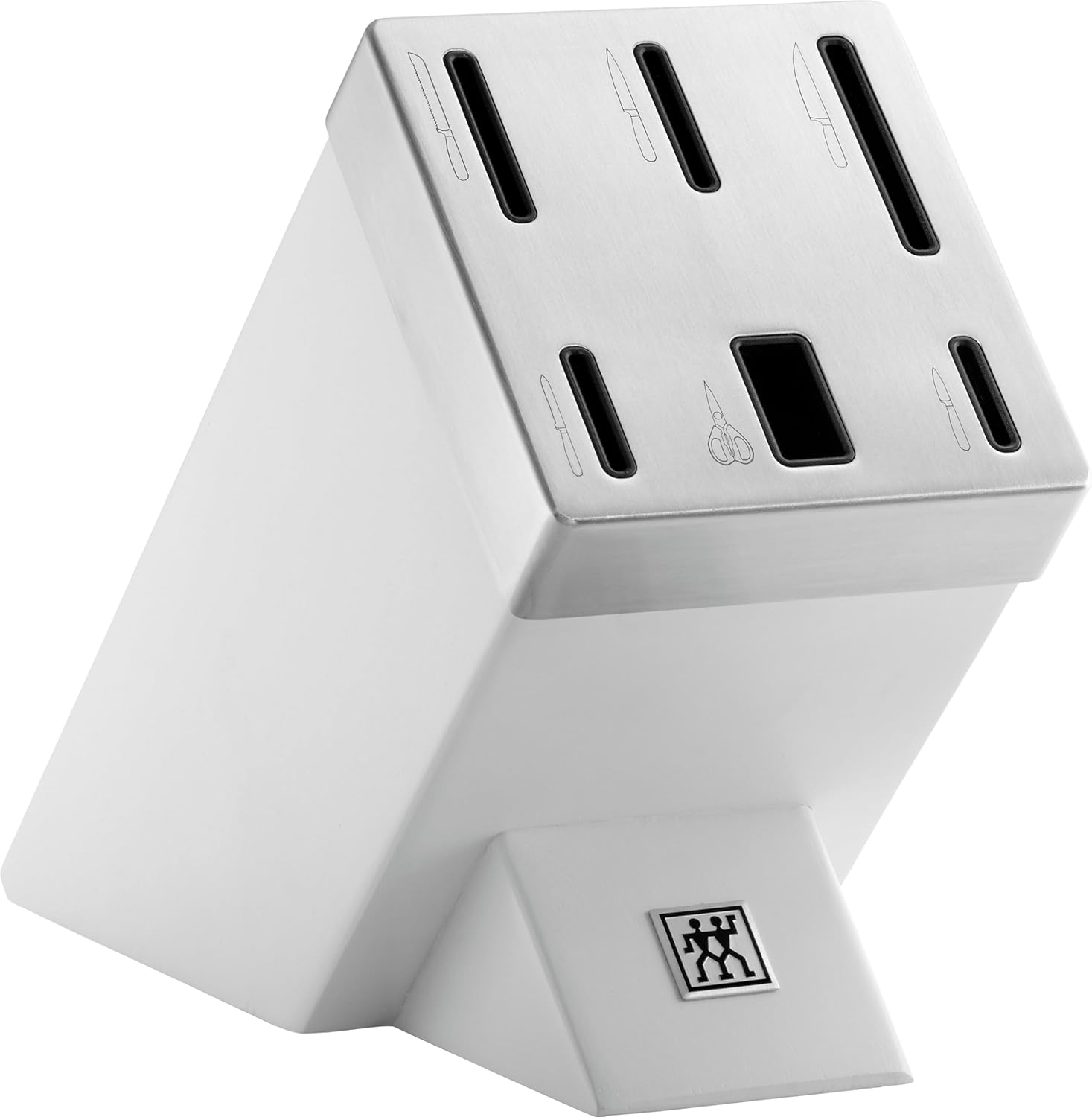 Zwilling Gourmet Set Coltelli con Ceppo Auto Affilante, 7 Pezzi, Bianco - immagine 2