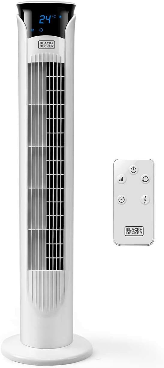 Black+decker BXEFT48E - Ventilatore a Torre Digitale 81cm - immagine 1