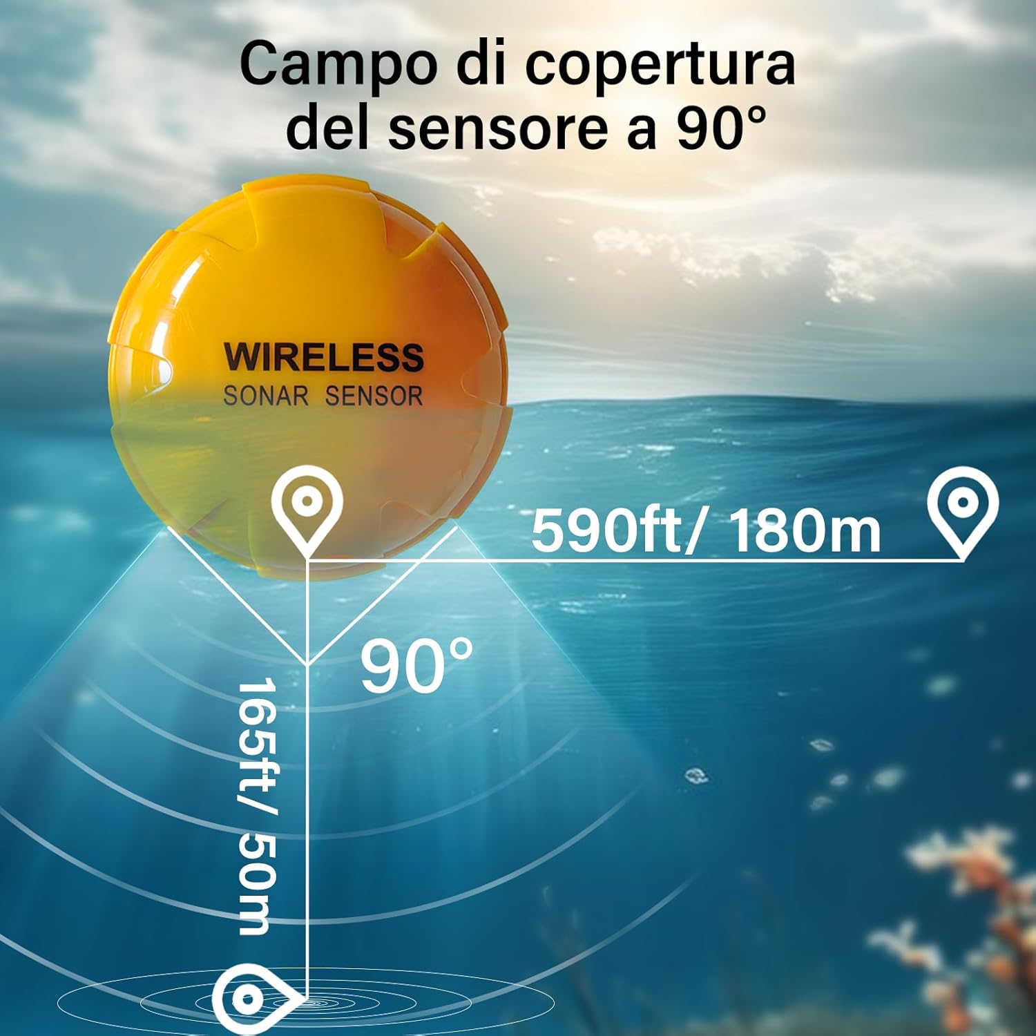 Ecoscandaglio da Pesca Portatile con Sensore Sonar - immagine 3