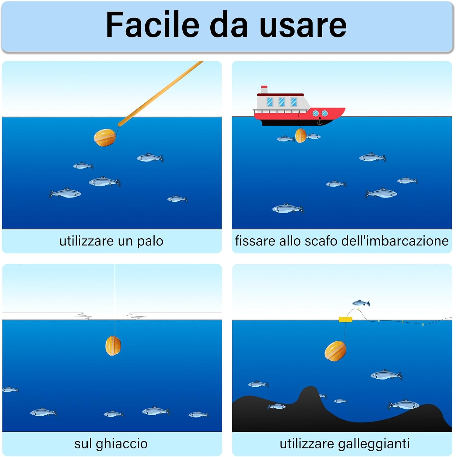 Ecoscandaglio da Pesca Portatile con Sensore Sonar - immagine 6
