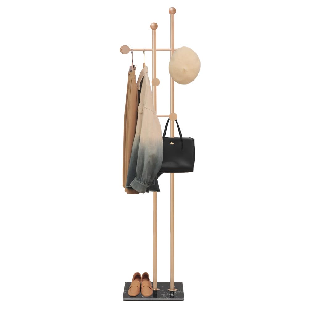 Cre Cra Appendiabiti Moderno in Metallo e Marmo