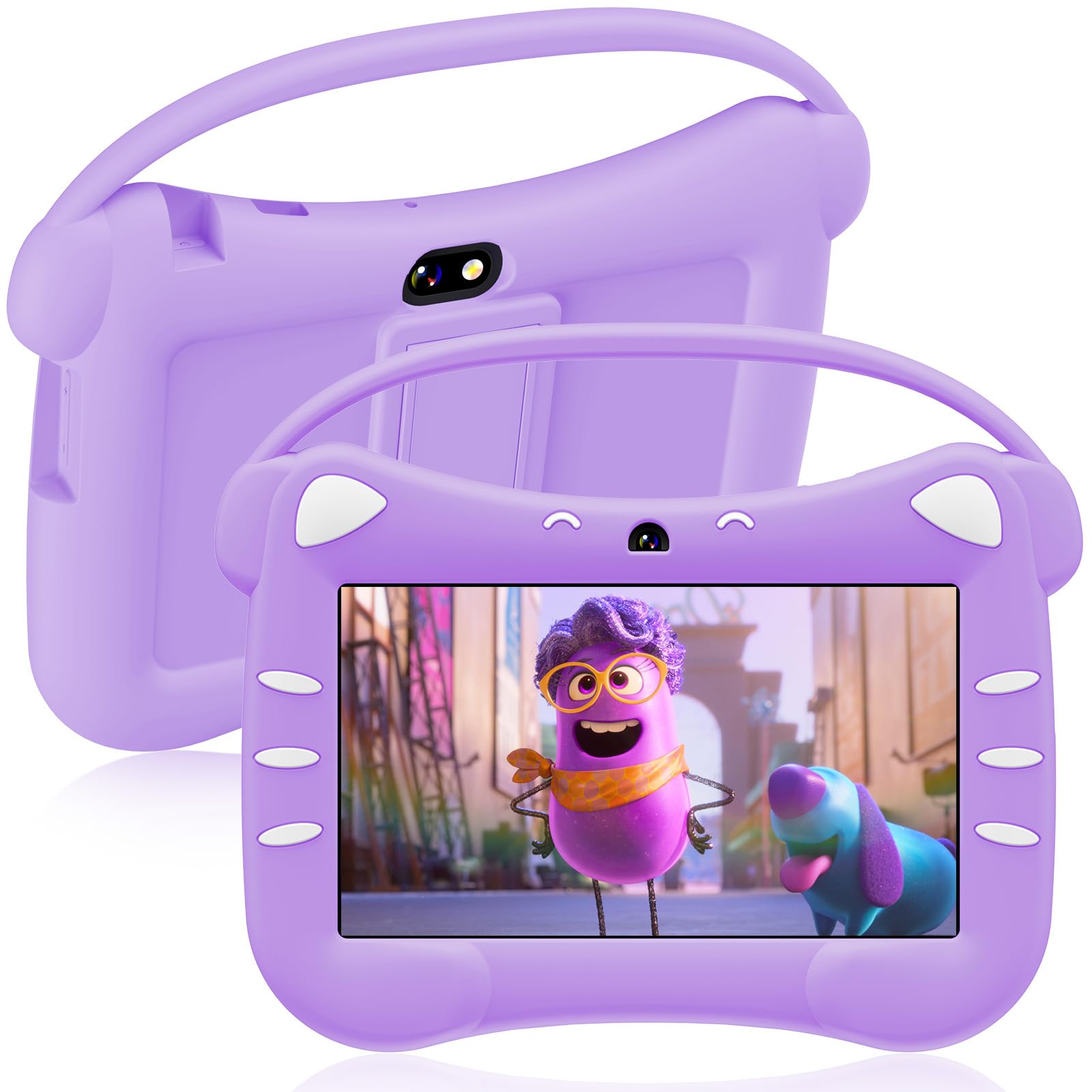Ascrecem Tablet Android 7 Pollici per Bambini, Viola
