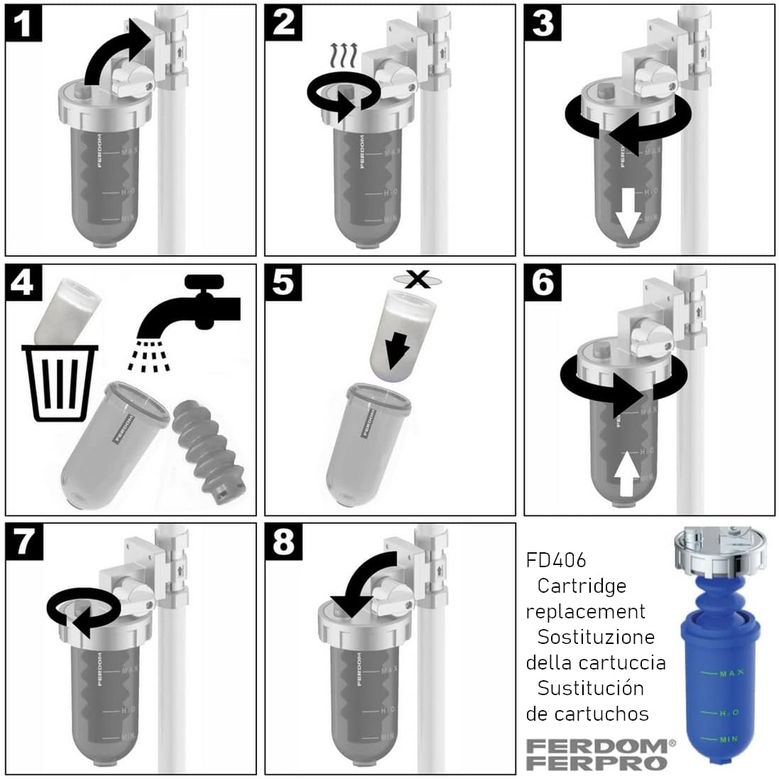 FERDOM FD406 Dosatore Polifosfati Anticalcare e Anticorrosione - immagine 8