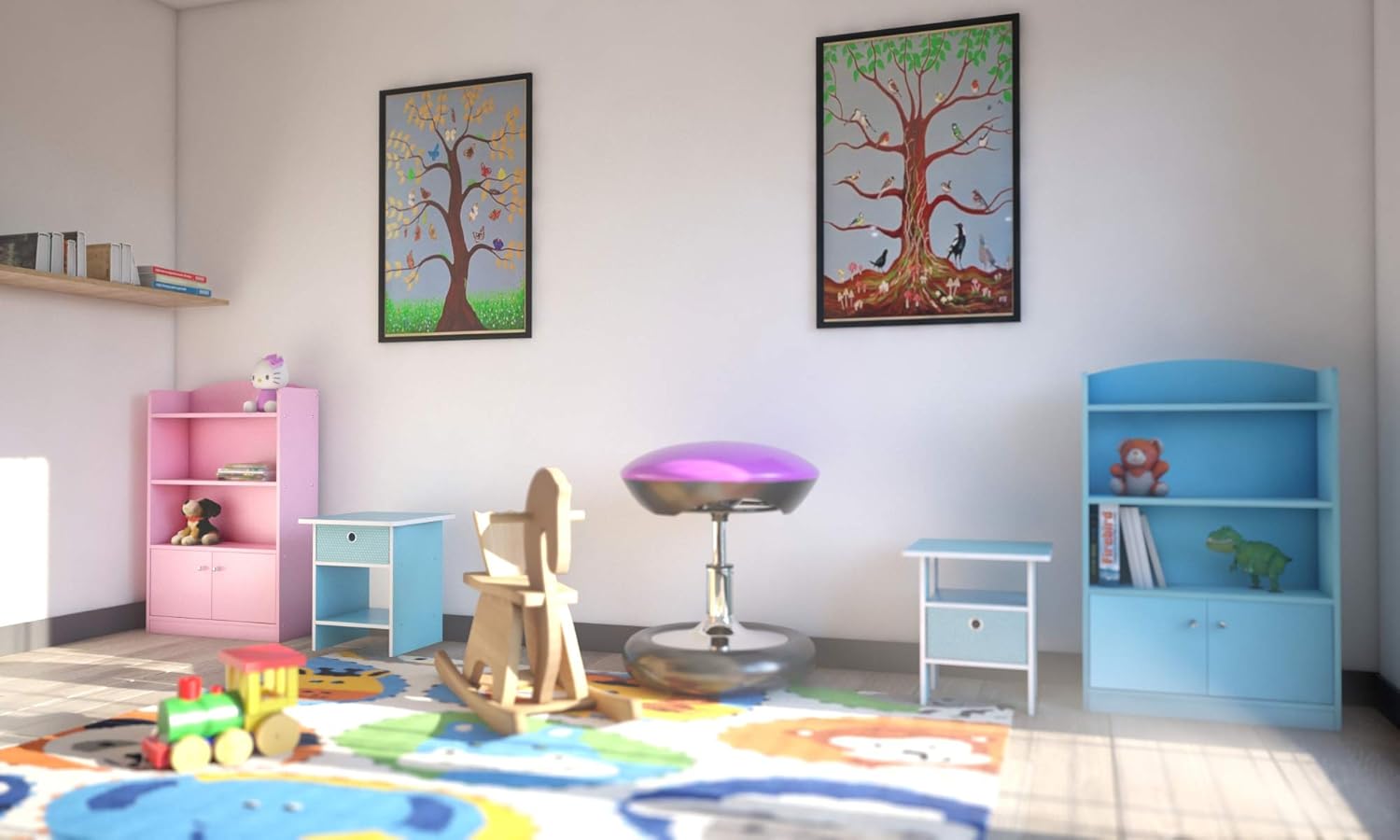 Furinno Stylish KidKanac Librerie, Legno, Pink - immagine 2