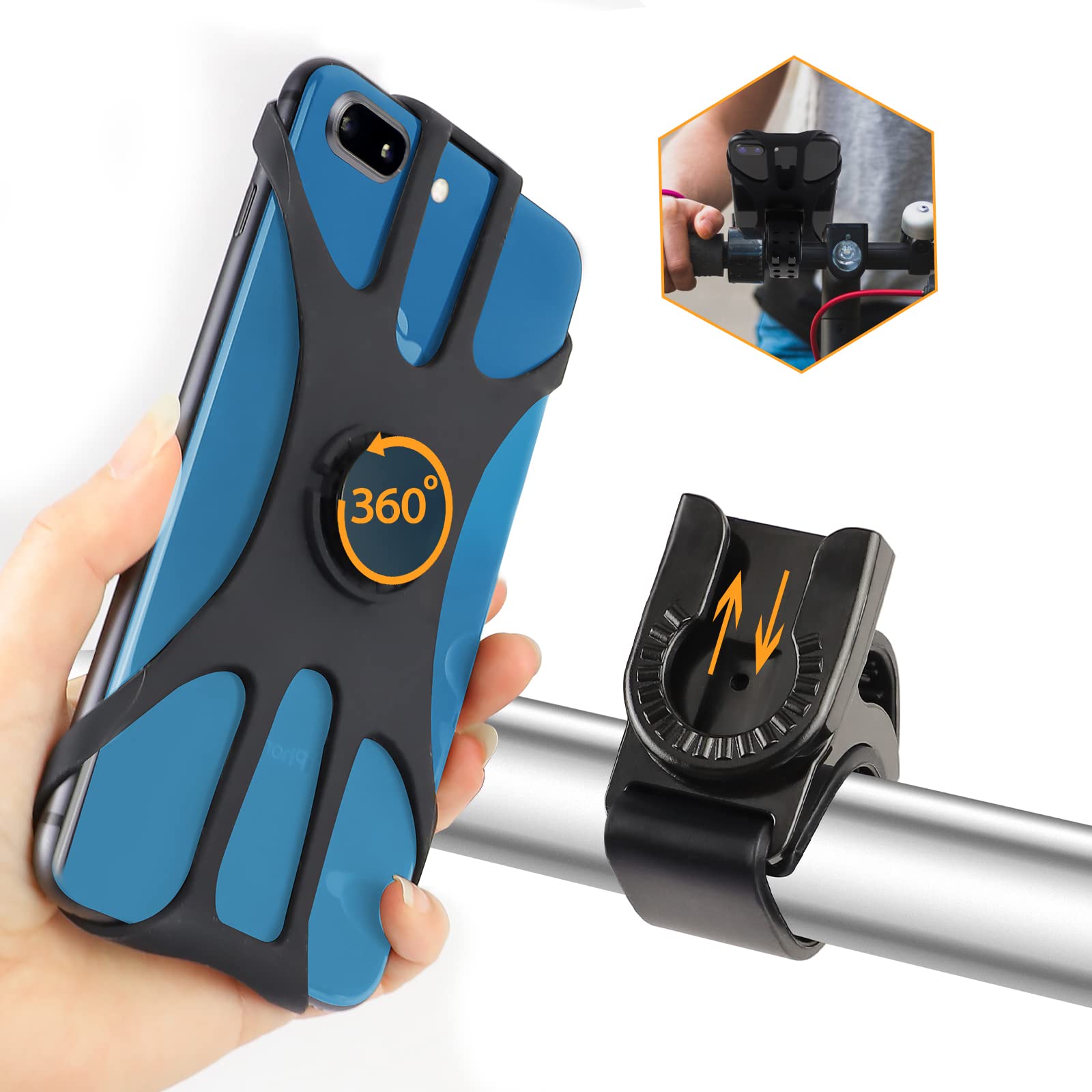 Porta Cellulare Bici Universale 360° Rotabile