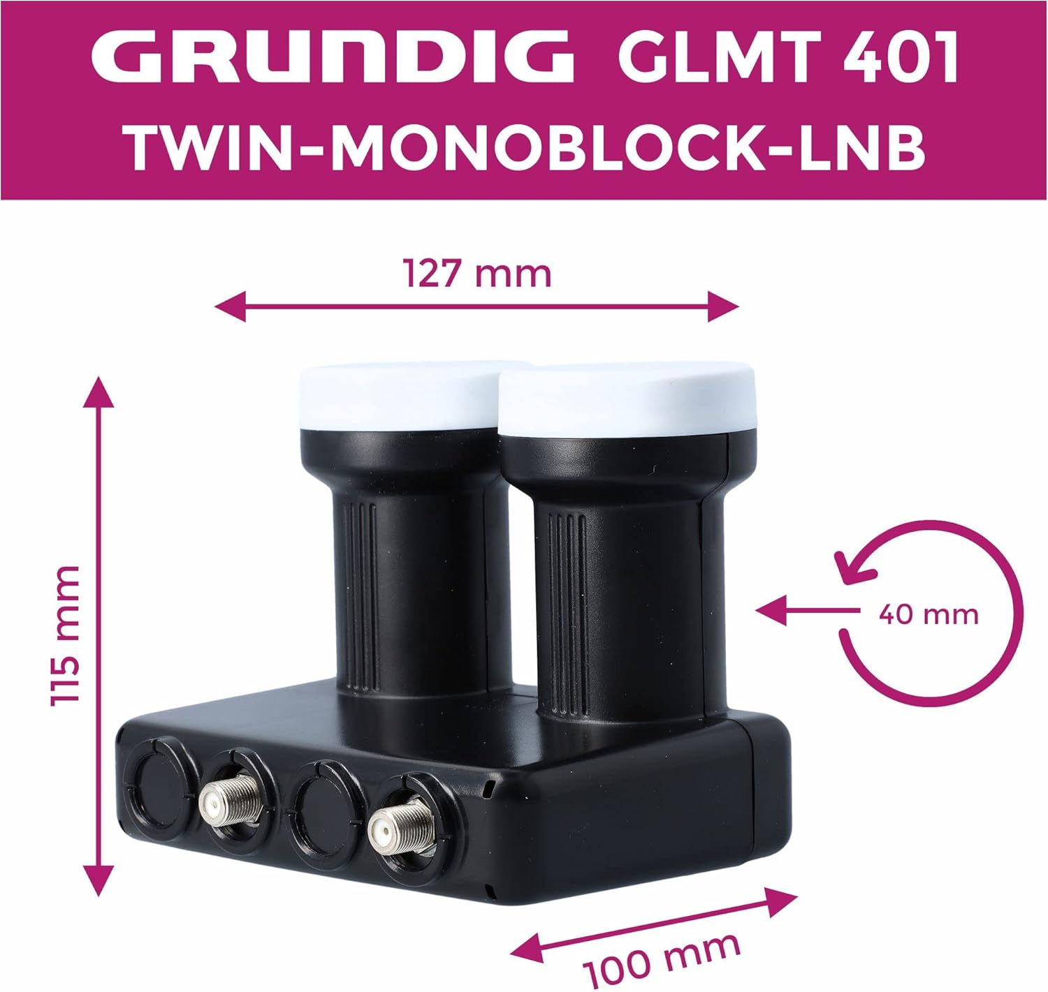 Gss Basic Monoblock Twin LNB Astra Hotbird per 2 Utenti - immagine 8