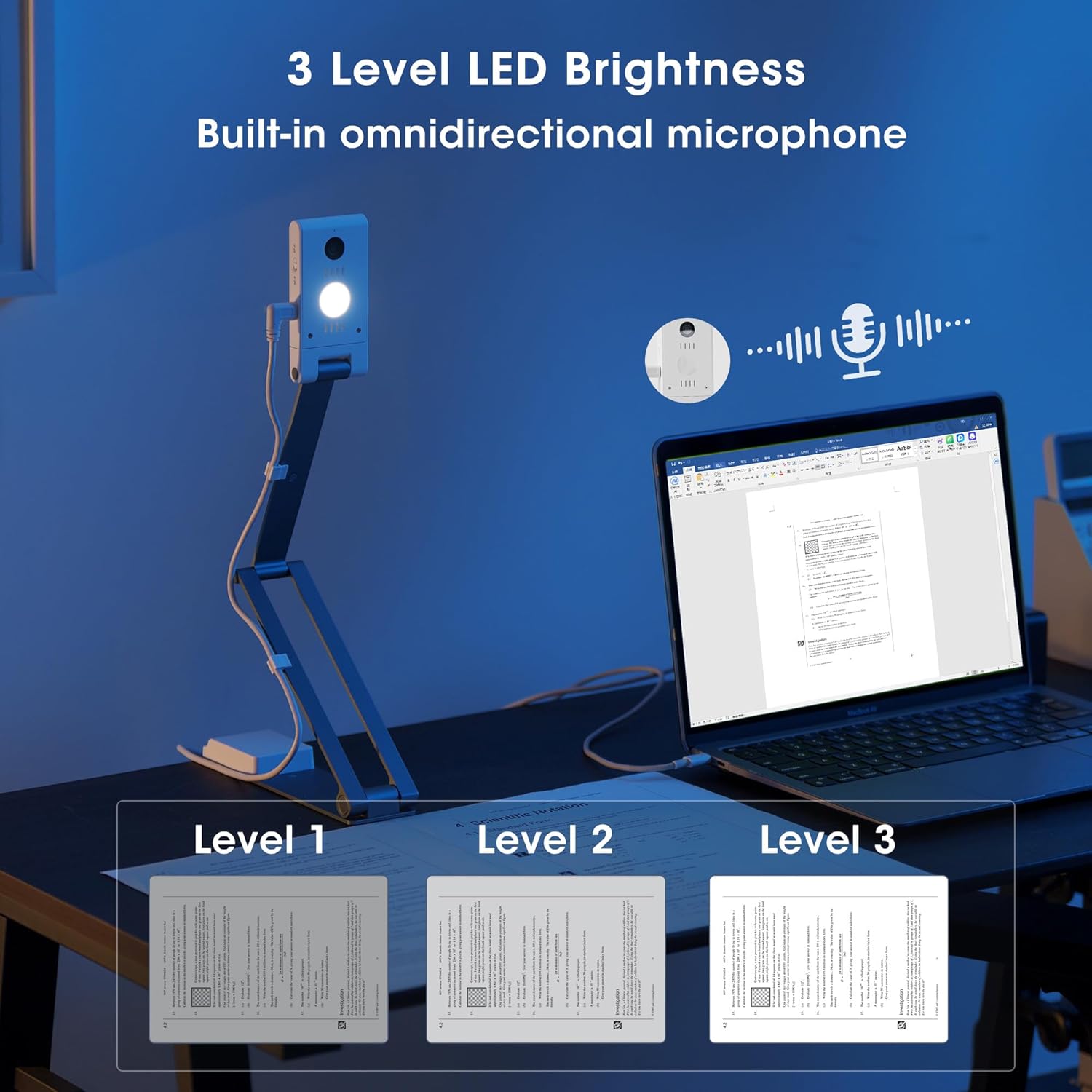 Telecamera Documenti Visualizzatore Portatile 16MP 4K - immagine 4