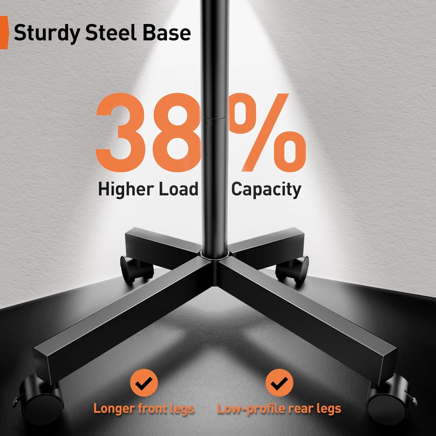 Perlegear Supporto TV da Pavimento con Ruote 23-60 Pollici - immagine 6