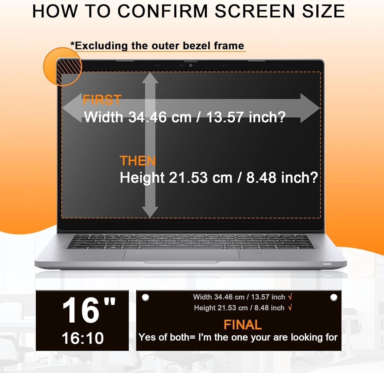 Filtro Privacy 16 Pollici 16:10 per Laptop - immagine 3
