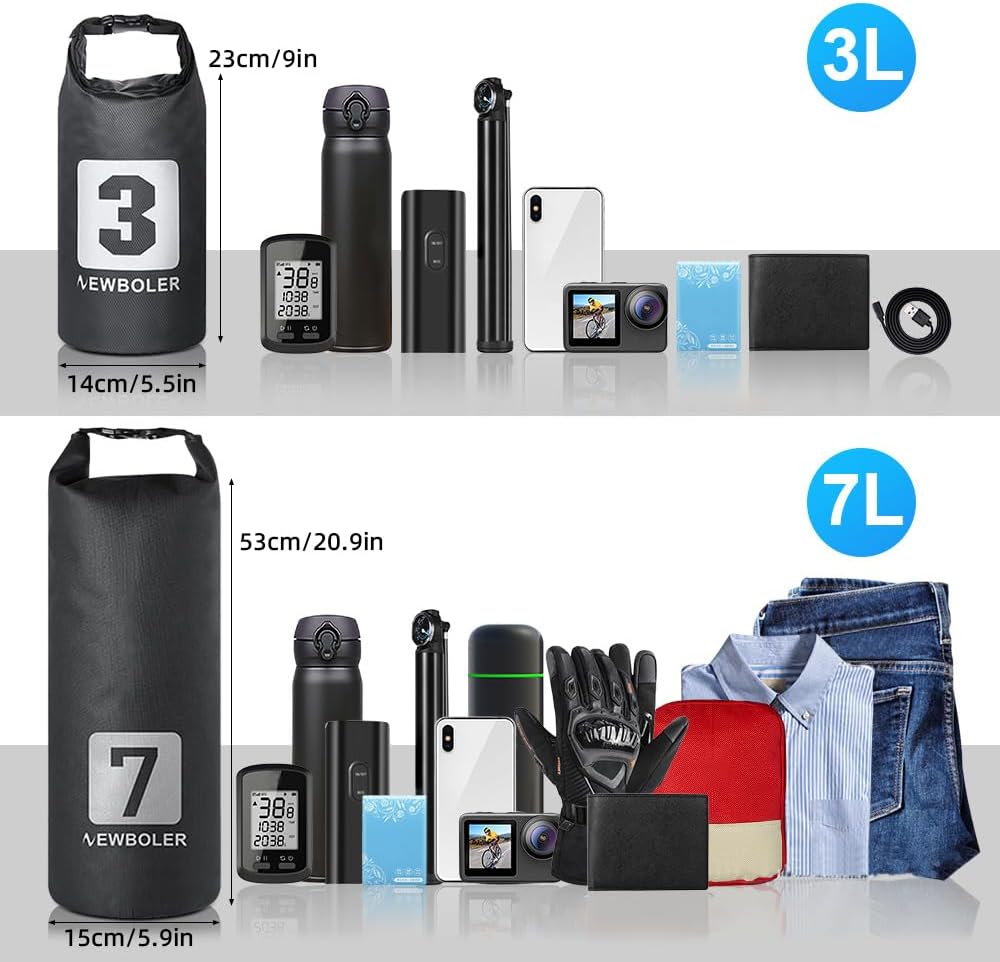 Lixada Borsa per Forcella Bici Impermeabile 3L/7L - immagine 5