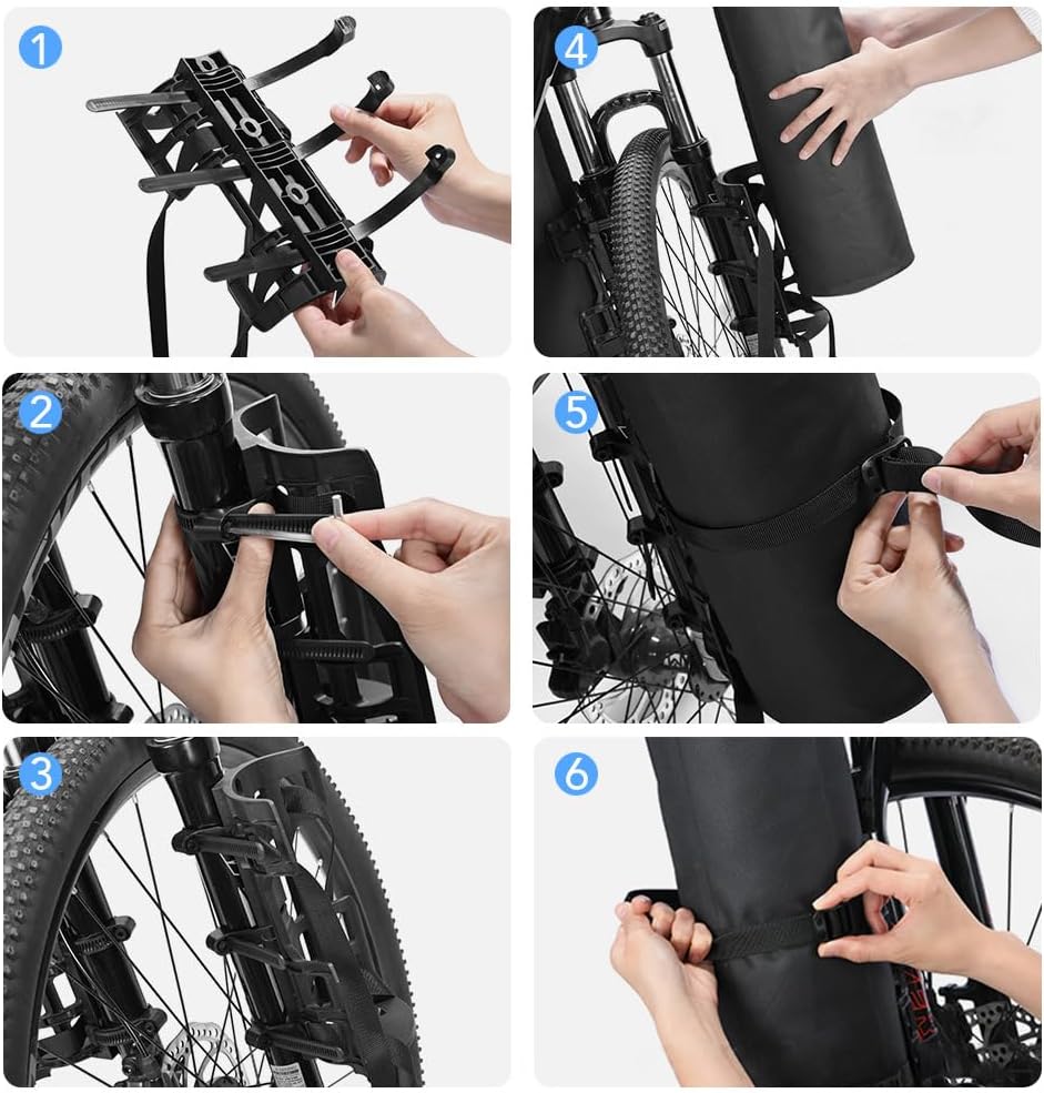 Lixada Borsa per Forcella Bici Impermeabile 3L/7L - immagine 6