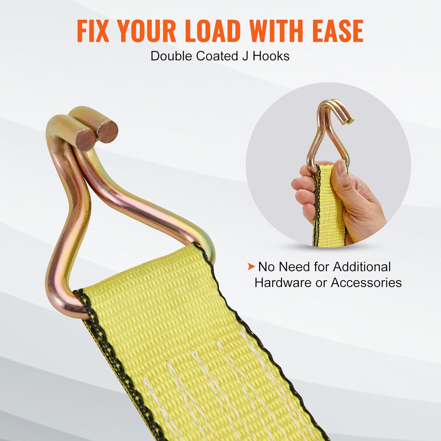 Vevor Kit Cinghie a Cricchetto Ancoraggio 4 Pezzi - immagine 4