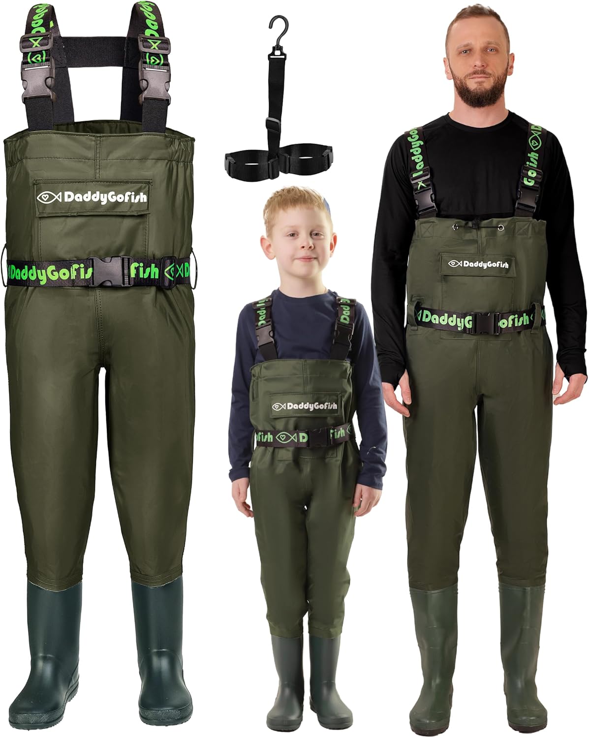 DaddyGoFish Waders per Bambini e Adulti - immagine 1