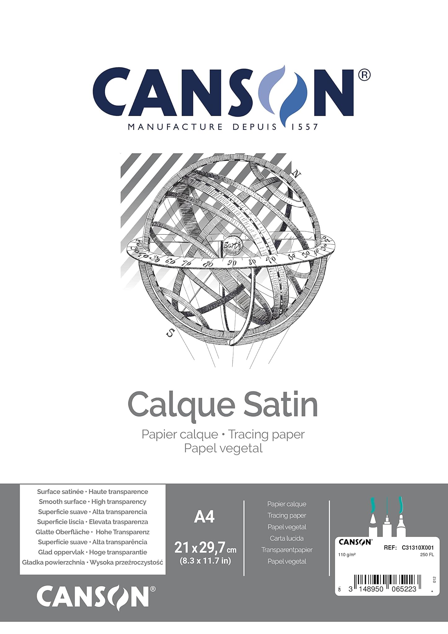 Canson Art Graphique - Carta Patinata 110g A4