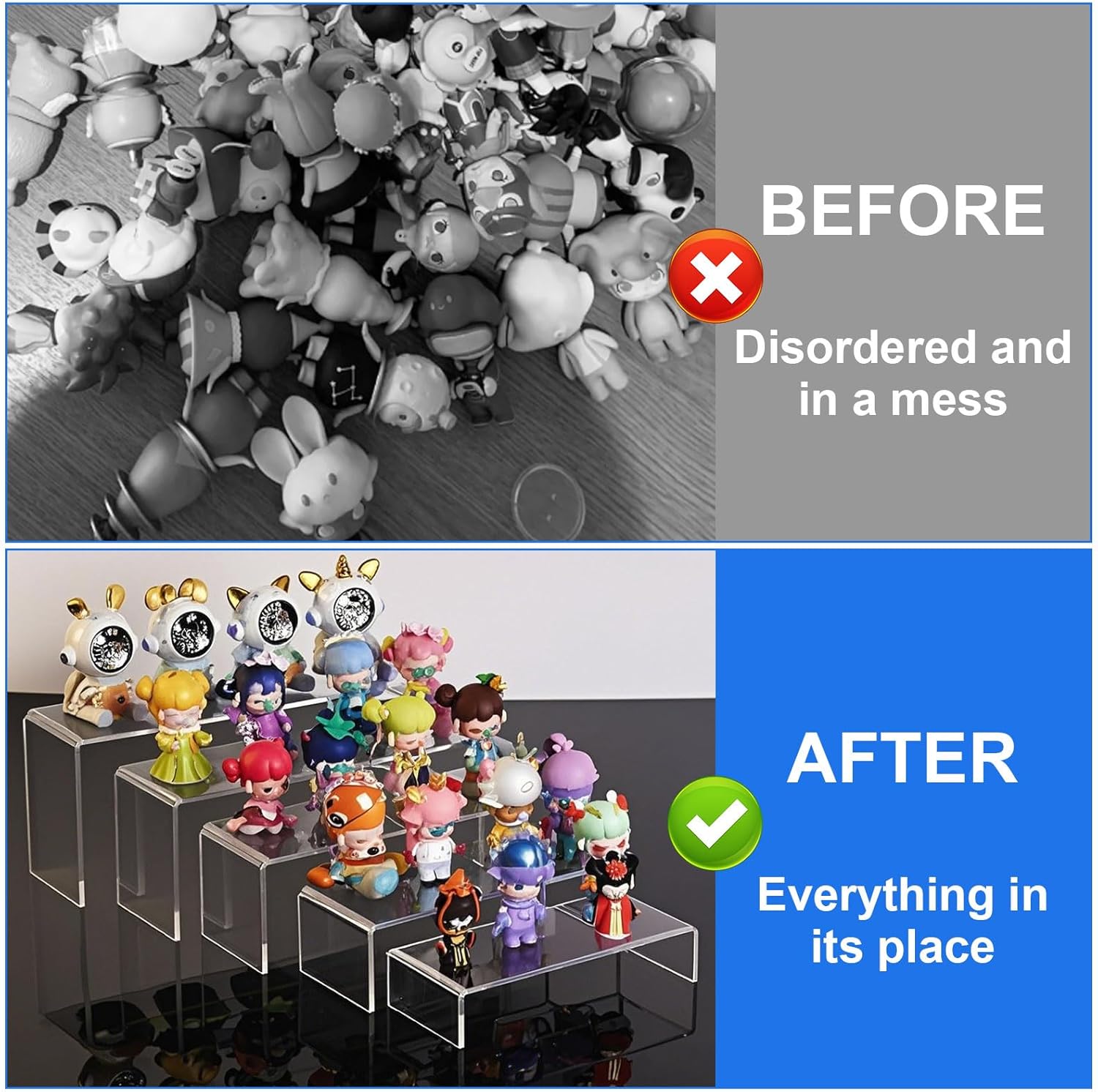 Espositore Acrilico Trasparente 5 Livelli - 5 Pezzi - immagine 5