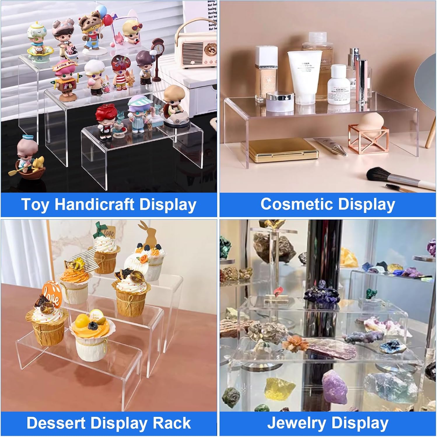 Espositore Acrilico Trasparente 5 Livelli - 5 Pezzi - immagine 6