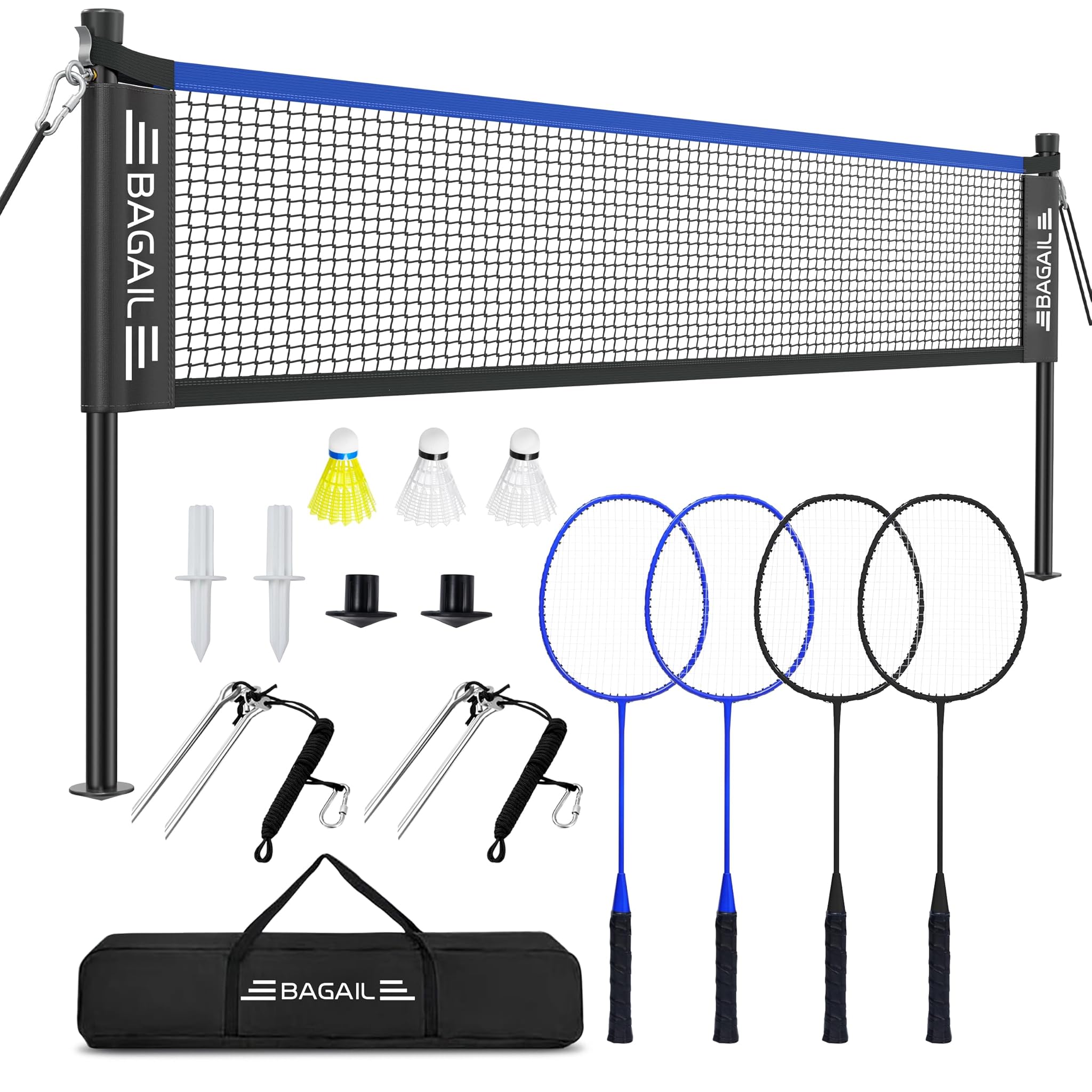 BAGAIL Set Rete Badminton Esterni 20ft x 5ft