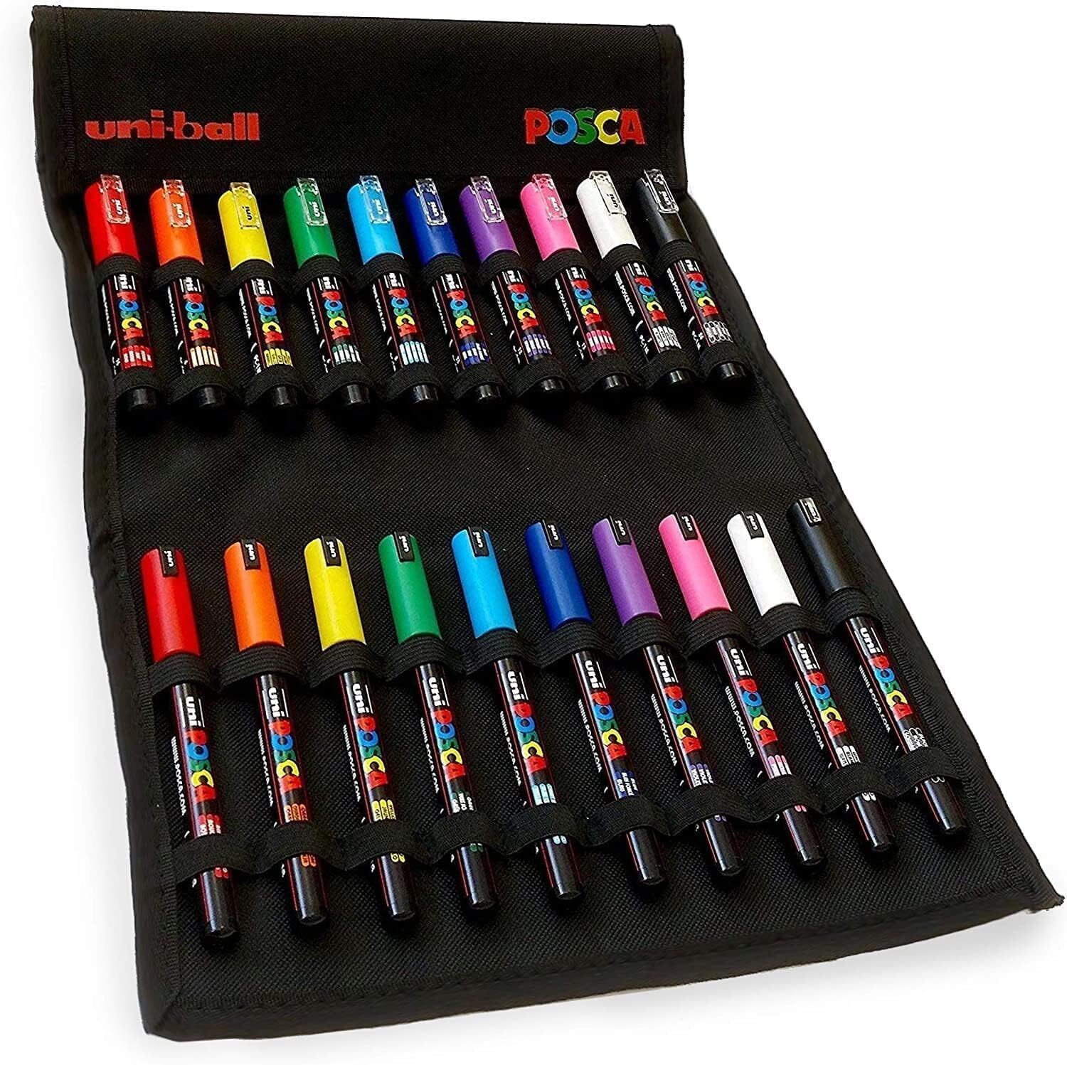 Posca Pennarelli a vernice, PC-1M e PC-1MR, 0,7 mm, set da 20 in tela