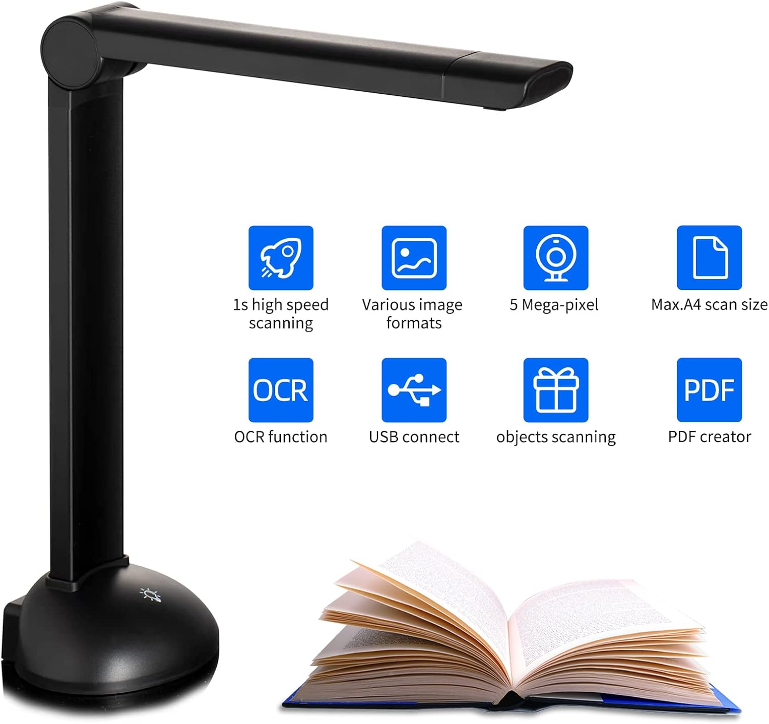 Scanner Documenti Portatile USB con OCR A3 | YDuupxe | Velz