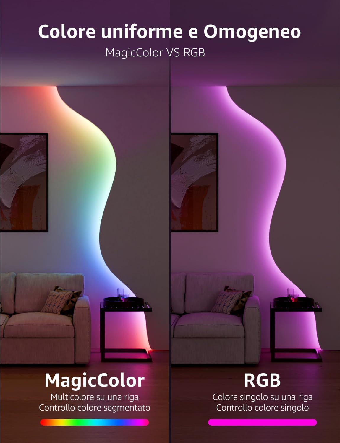 Lepro S2 AI Striscia LED Smart RGBIC 5 Metri - immagine 7