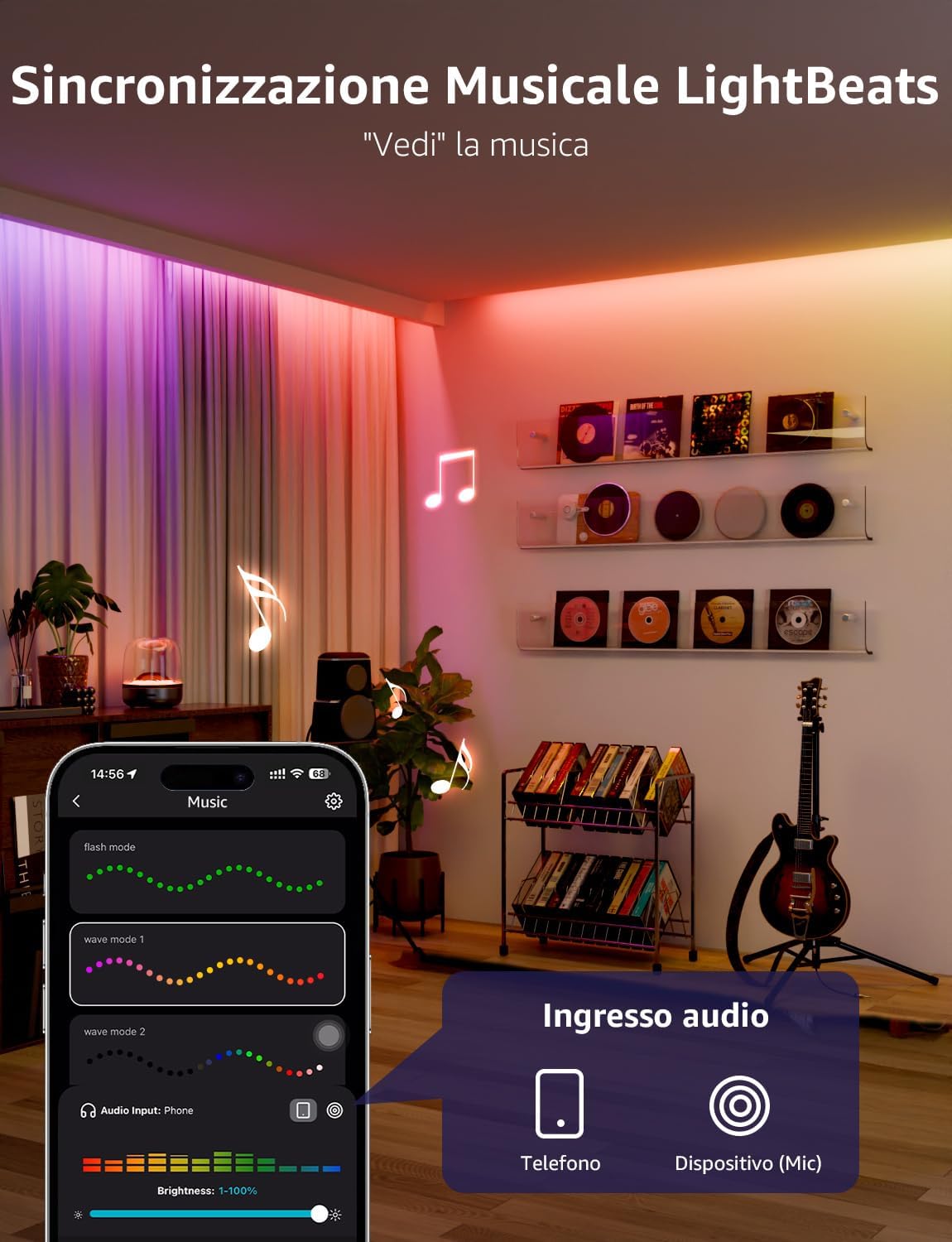 Lepro S2 AI Striscia LED Smart RGBIC 5 Metri - immagine 9