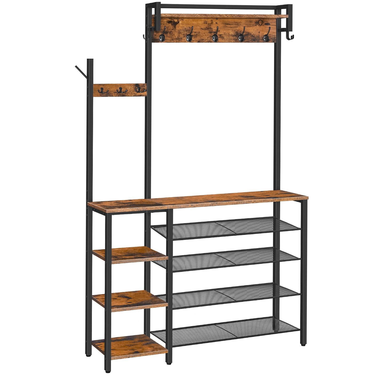 Hoobro Stand Appendiabiti con Scarpiera 5 Ripiani