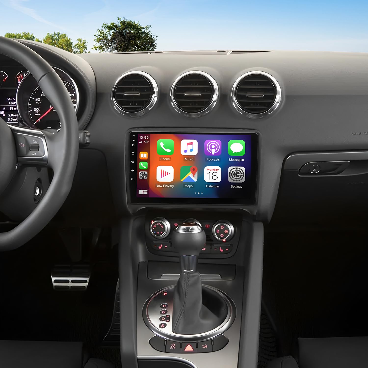 Autoradio Android 14 9" per Audi TT MK2 (2006-2014)