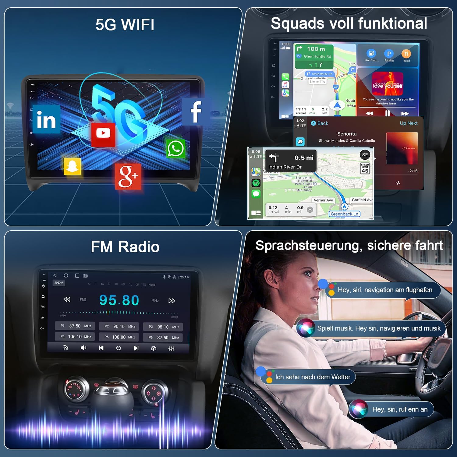 Autoradio Android 14 9" per Audi TT MK2 (2006-2014) - immagine 5