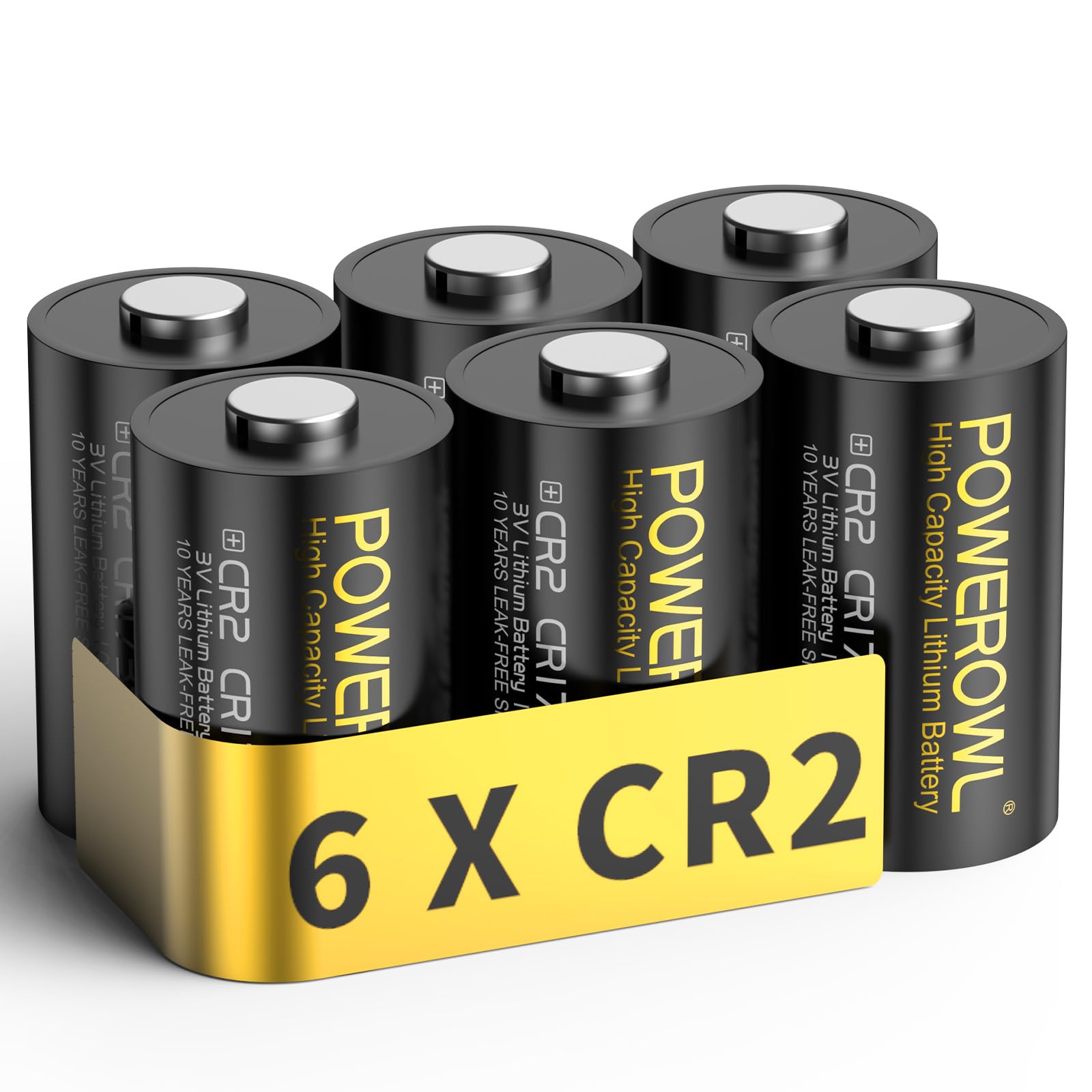 Powerowl Batteria al litio CR2 da 3V - 6 pezzi