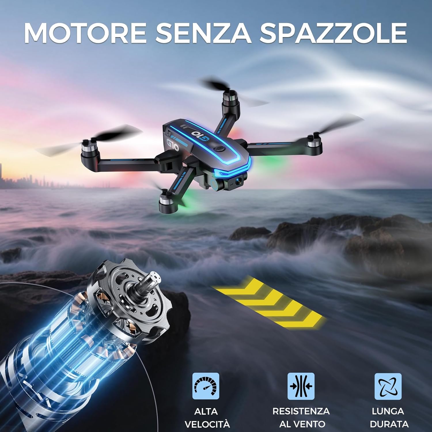 G10 GPS Drone con Telecamera 4K Professionale - immagine 4