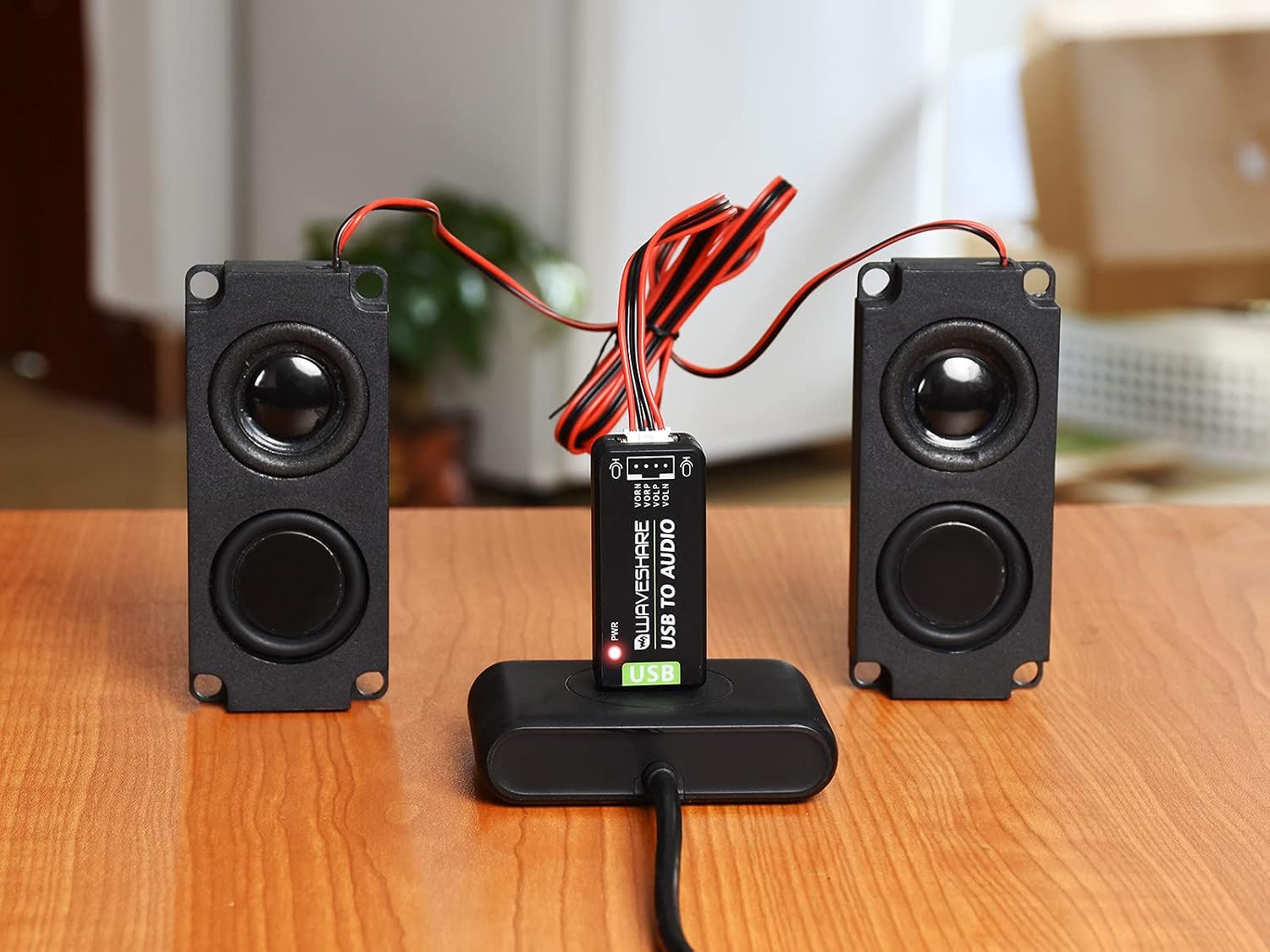 USB TO AUDIO Adapter,USB Audio Module Sound Card with External Audio ...