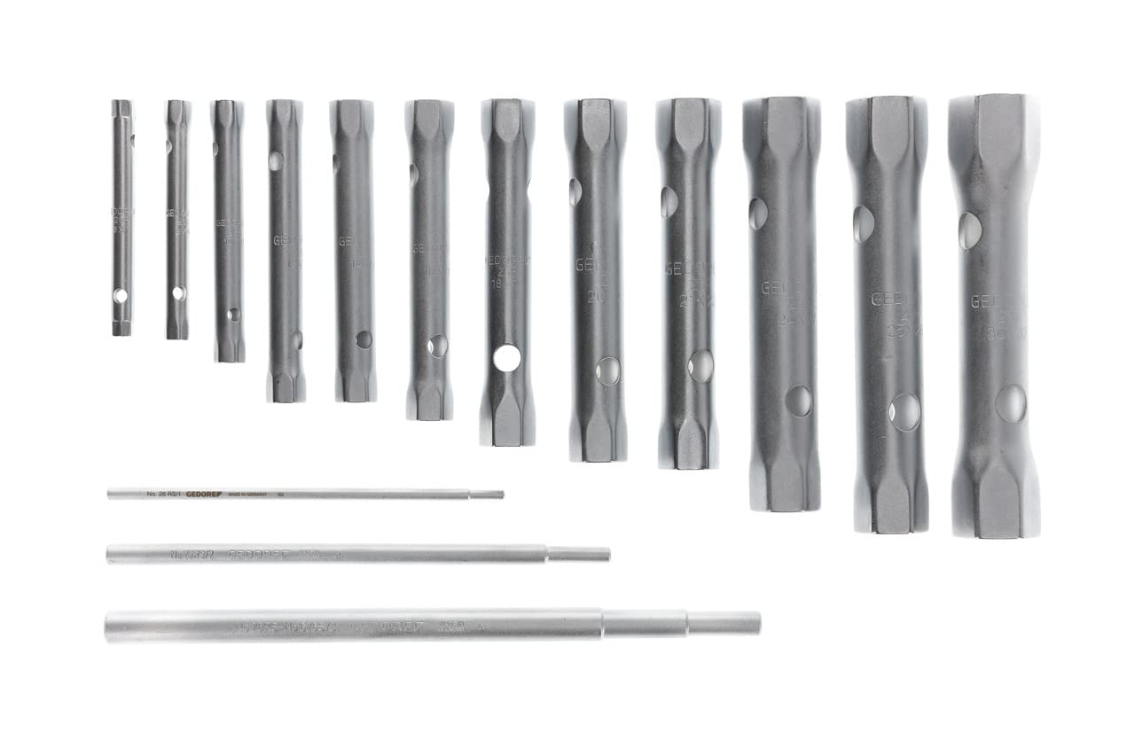 Gedore Chiave a Tubo Doppia, Set 12 Pezzi