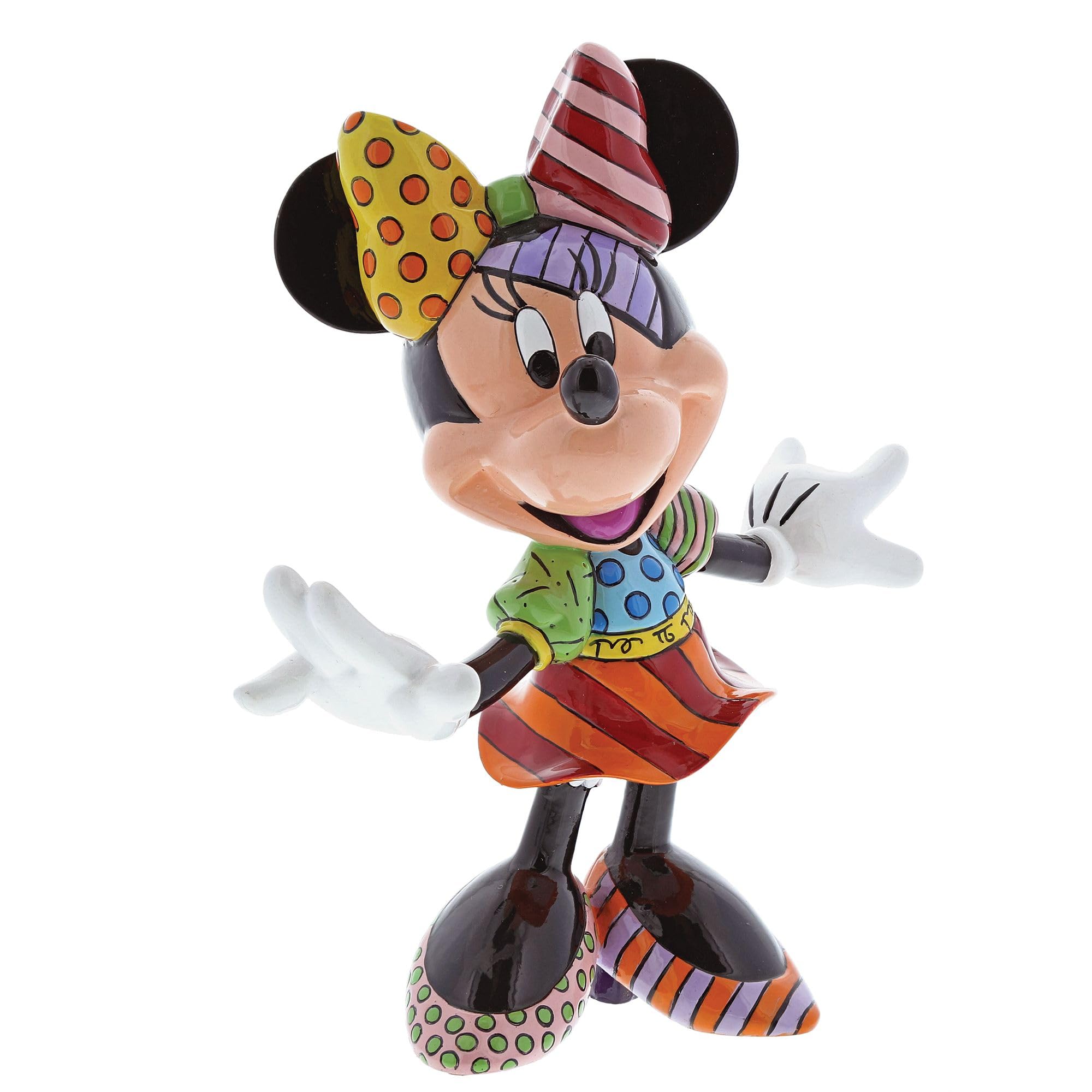 Disney By Romero Britto 4023846 Figurina Minnie in Resina, 20 cm